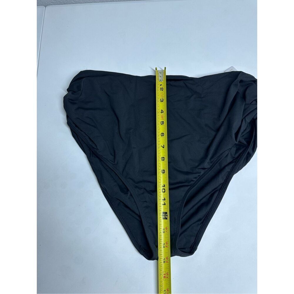 Anne Cole Women's Black High Waist Shirred Swim Bottom Size 20W - Picture 9 of 12